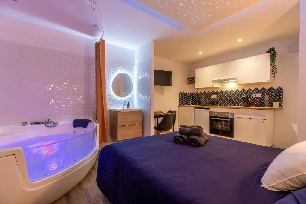 Appartement Balnéo de Thiers - Bain à remous et climatisation (Thiers, Puy-de-Dôme)