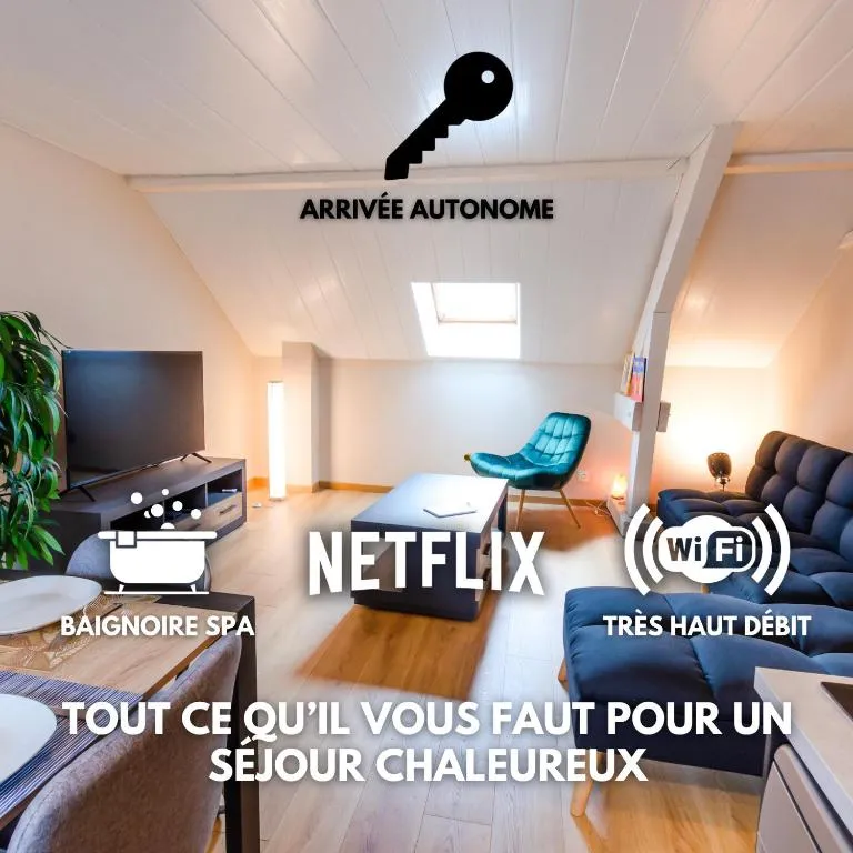 Appartement balnéo-détente - deux chambres et vue montagne (Sainte-Hélène-du-Lac, Savoie)