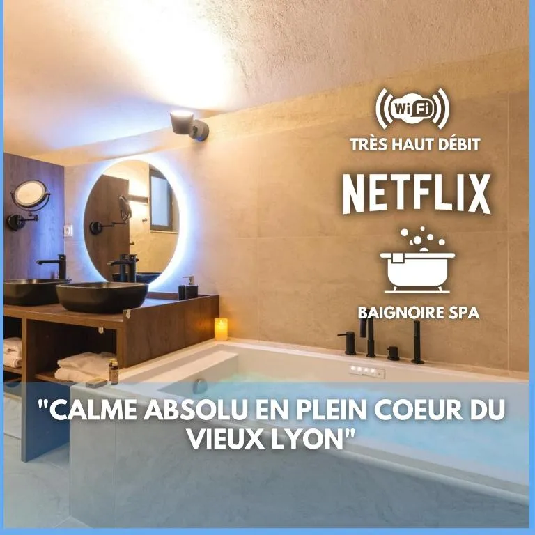 Appartement Balnéo du Vieux Lyon, gîte avec spa à Lyon - photo 2 sur 12
