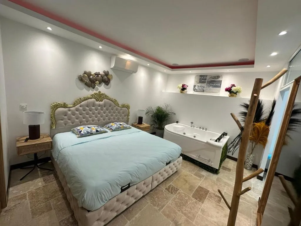 Appartement jacuzzi de Saint-Avertin - Bain à remous, piscine et terrasse près de Tours (Saint-Avertin, Indre-et-Loire)