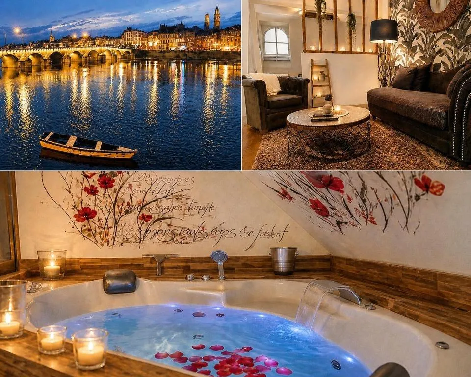 Appartement Spa Gambetta - Bain à remous et vue sur la ville (Mâcon, Saône-et-Loire)