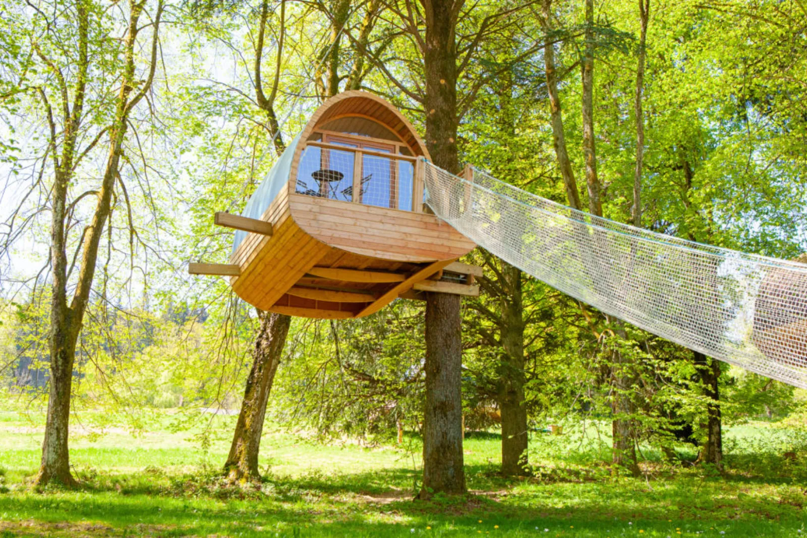 Cabane accès passerelle & Spa privatisable - Monchâteau étoilé (Merlas, Isère)