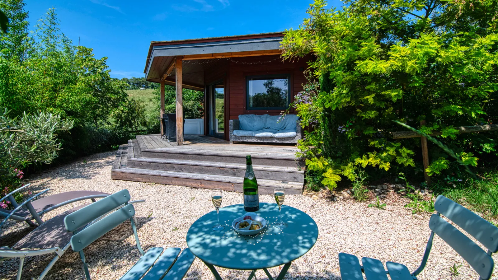 Cabane Au fil des âmes avec jacuzzi privatif - Trésors de Campagne (Villarzel-du-Razès, Aude)