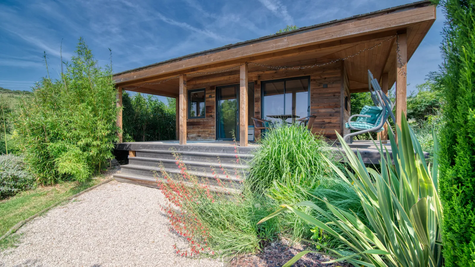 Cabane Baies Sauvages avec jacuzzi - Cabanes Trésors de Campagne (Villarzel-du-Razès, Aude)