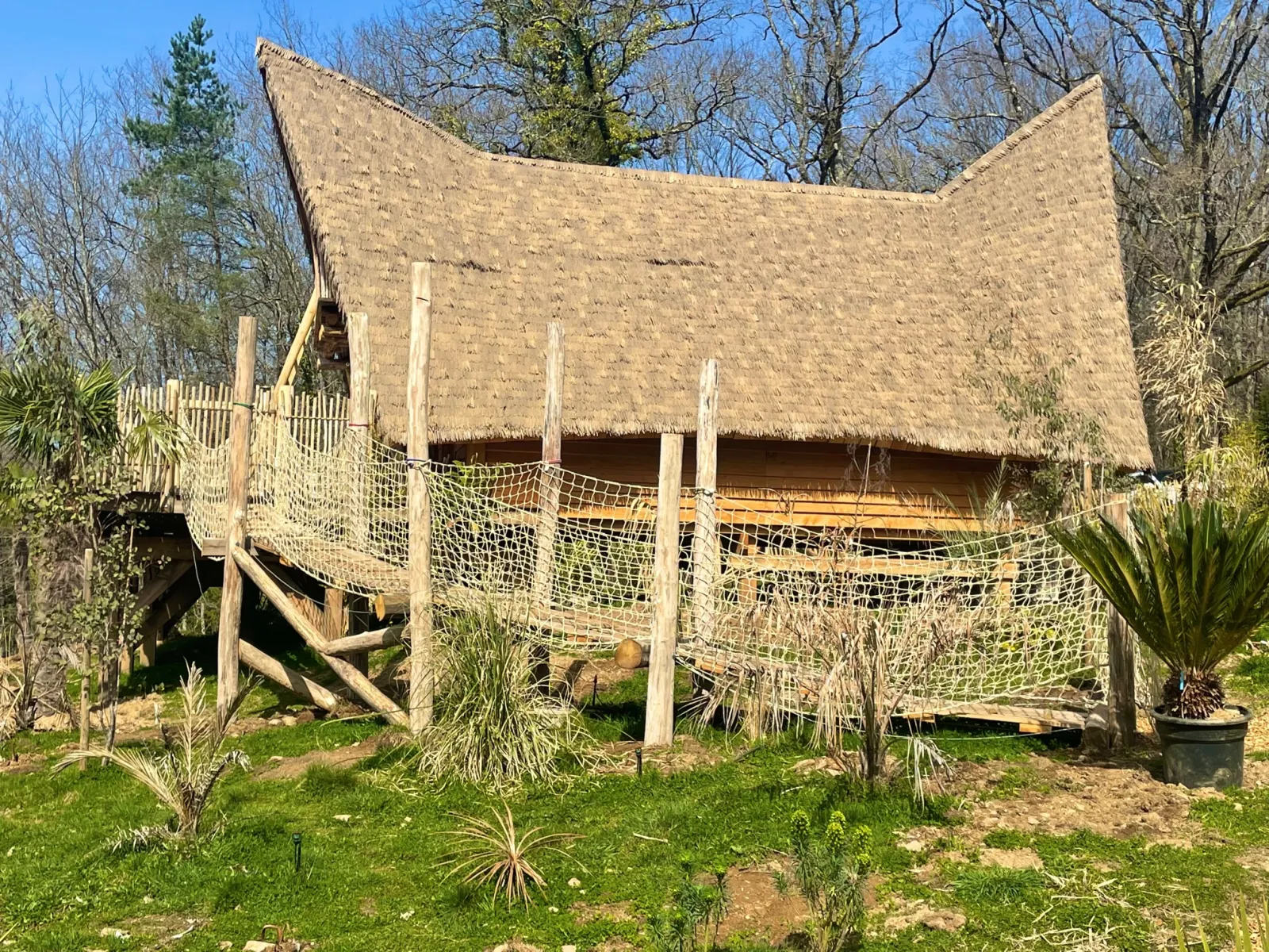Cabane Bornéo - Cabane perchée avec spa nordique privatif (Lanouaille, Dordogne)