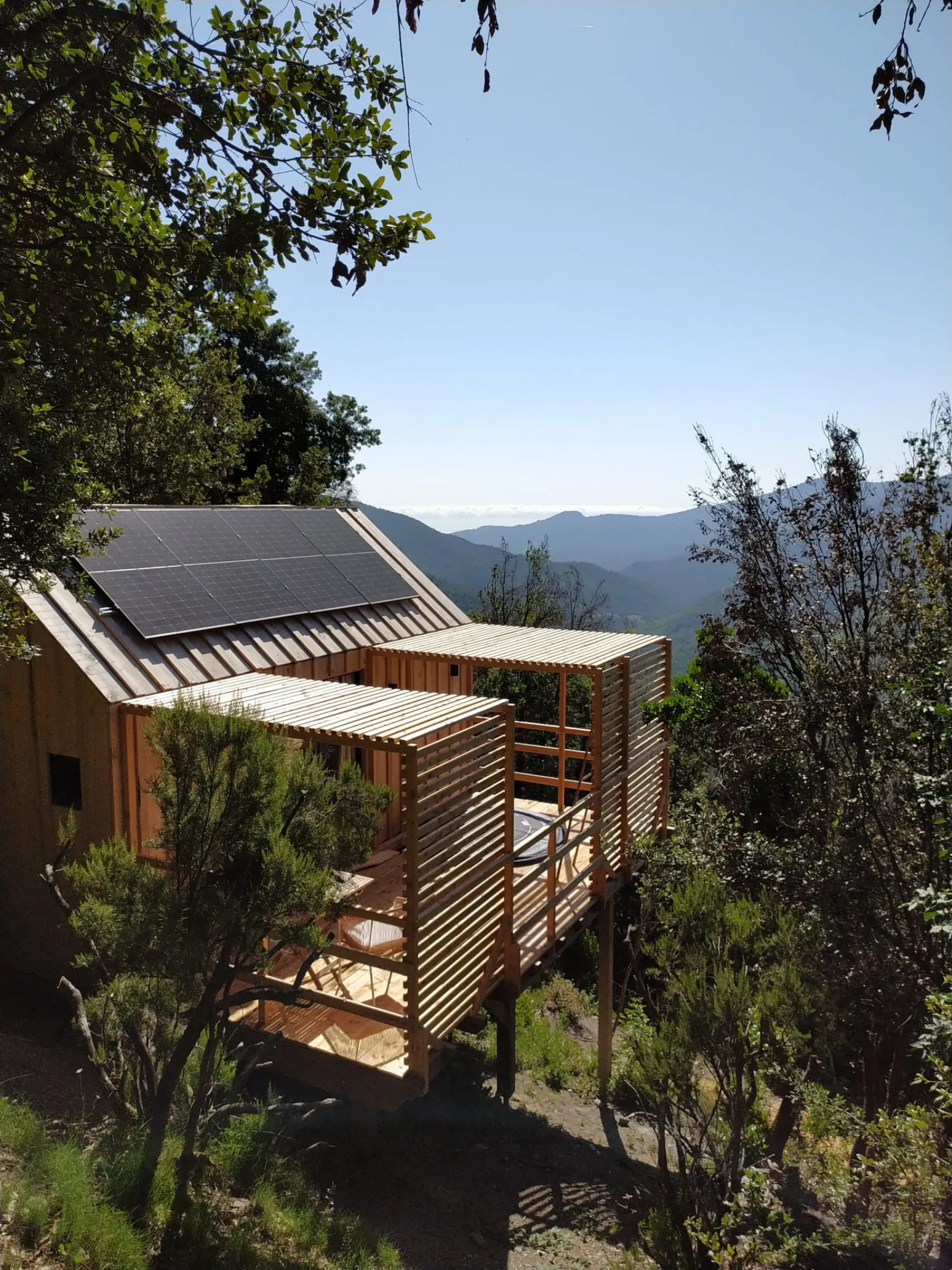 Cabane Casalina avec Spa privatif - Les Cabanes de Lutina (Poggio-Marinaccio, Haute-Corse)