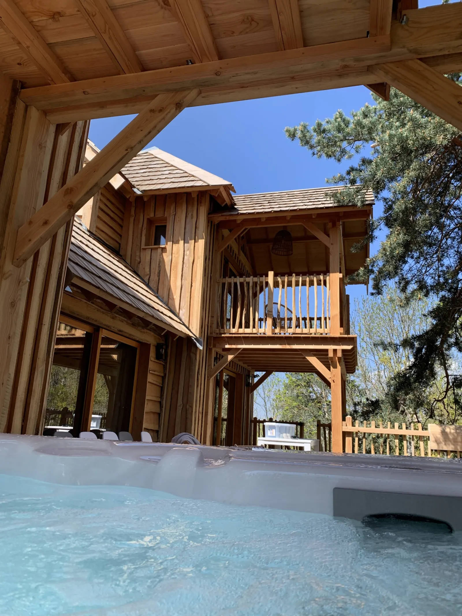 Cabane Château Familiale Spa Peydébé, cabane à Vieille-Brioude - photo 2 sur 12