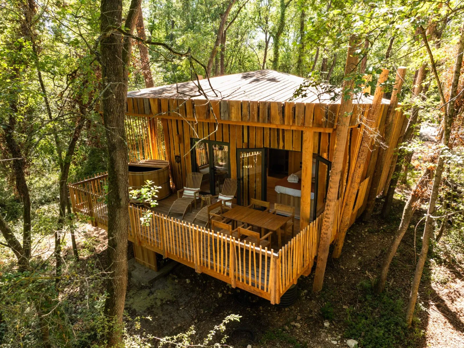 Cabane du Coteau Famille - Cabane familiale avec bain nordique (Moret-Loing-et-Orvanne, Seine-et-Marne)
