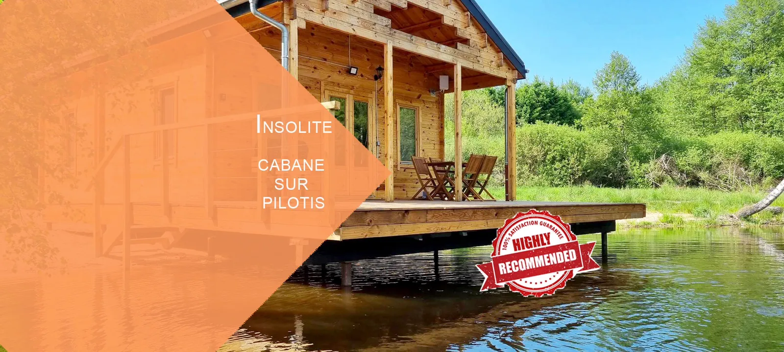 Cabane du lac de Chaumeçon - Cabane sur pilotis avec étang privé et barque (Saint-Martin-du-Puy, Nièvre)