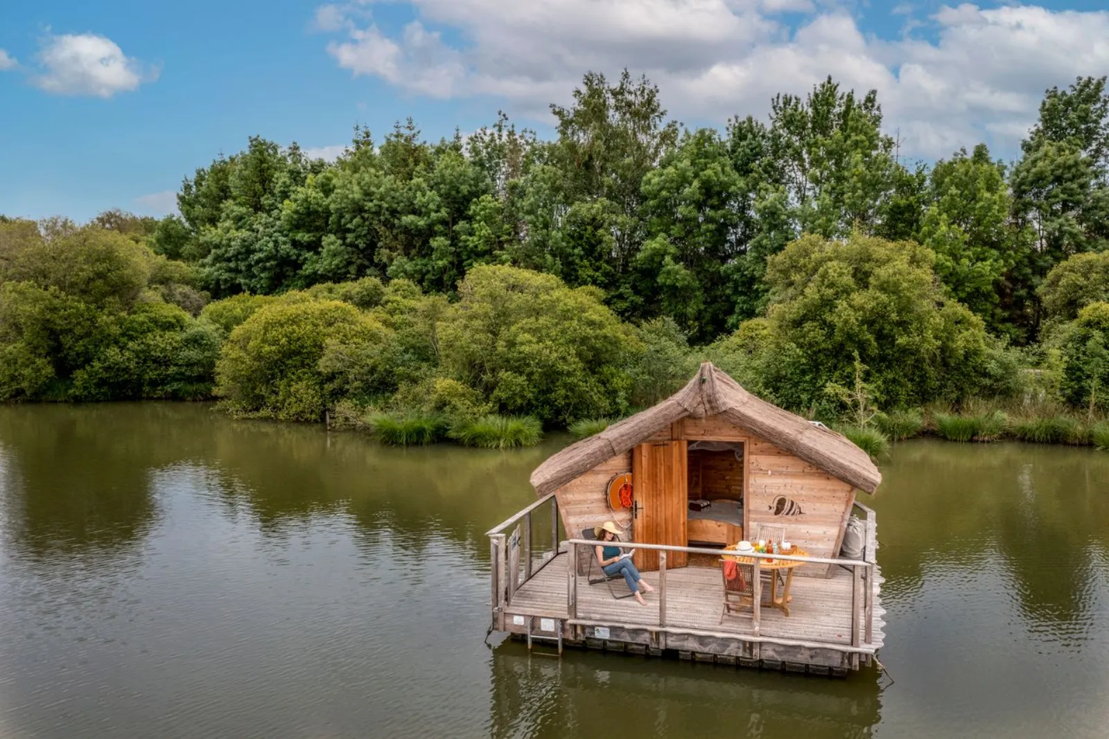 Cabane Duo flottante Bora - Village Flottant de Pressac (Pressac, Vienne)