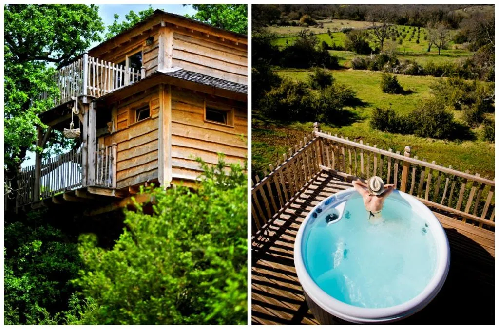 Cabane Spa La Truffière - Bain à remous privatif près de Rocamadour (Alvignac, Lot)