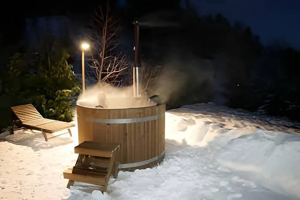 Chalet nordique de Domancy - Bain nordique face au Mont-Blanc (Domancy, Haute-Savoie)