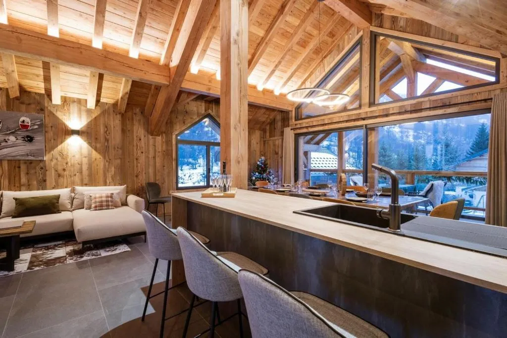 Chalet-Spa Le Cervin - chalet 5 étoiles skis aux pieds avec sauna (Valloire, Savoie)