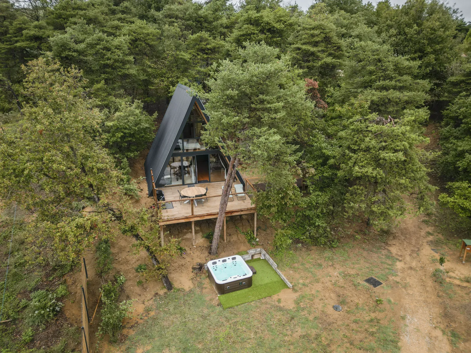 Chalet VercoréA SPA Privatif, Domaine CollinéA en Drôme des Collines - CollinéA Lodges Atypiques (Bathernay, Drôme)