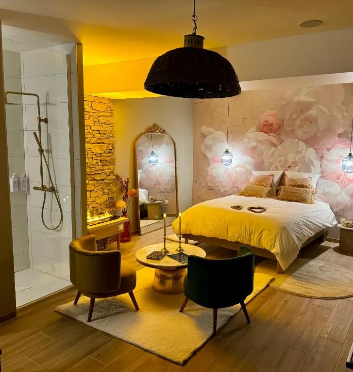 Chambre bohème de Baccarat - Baignoire spa, jardin et petit-déjeuner (Baccarat, Meurthe-et-Moselle)