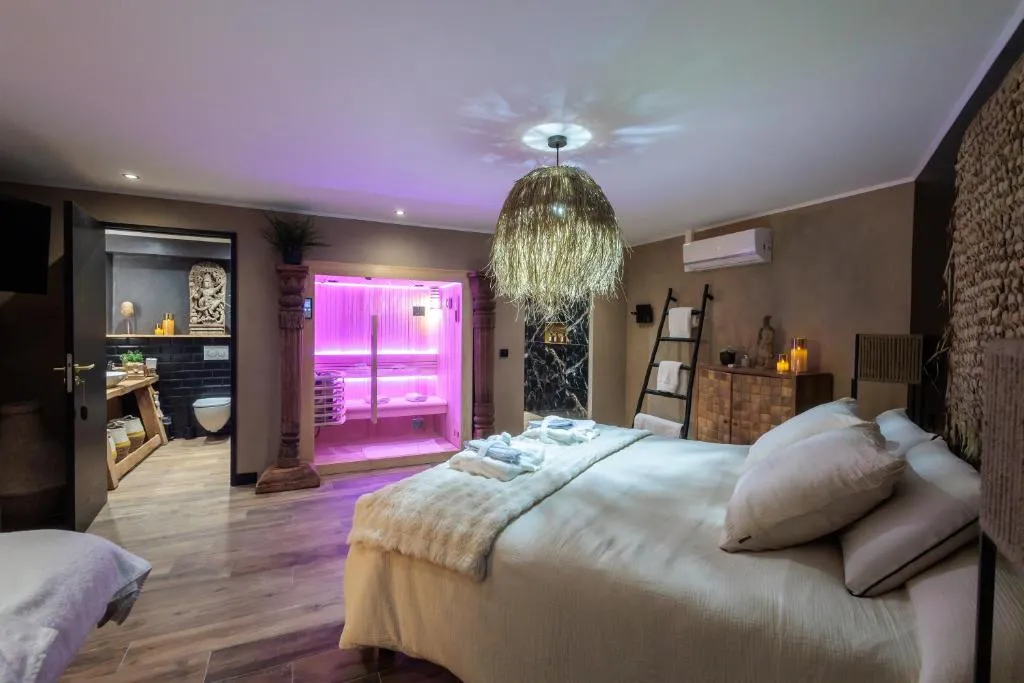 Chambre d'hôtes Pampa - chambre climatisée avec baignoire balnéo (Warhem, Nord)