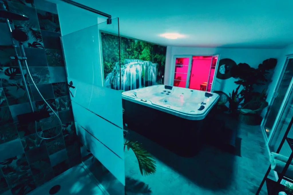 Chambre tropicale d'Aubers - Bain à remous et petit-déjeuner (Aubers, Nord)