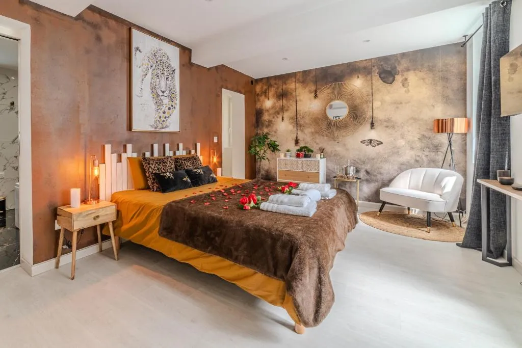 Chic et Intime - Appartement climatisé avec bain à remous (Montbrison, Loire)