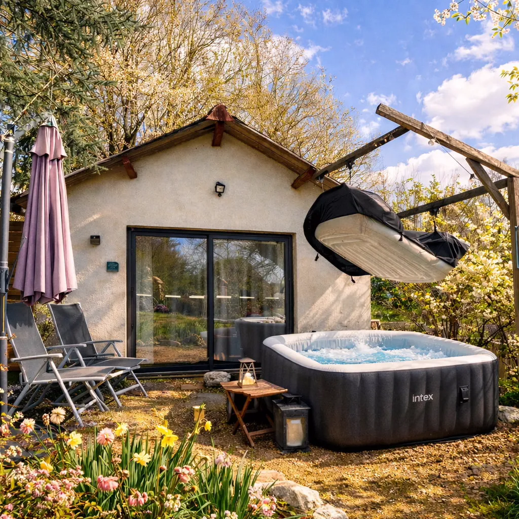 Cottage avec spa privatif - Gîte avec jacuzzi et piscine (Valloire-sur-Cisse, Loir-et-Cher)