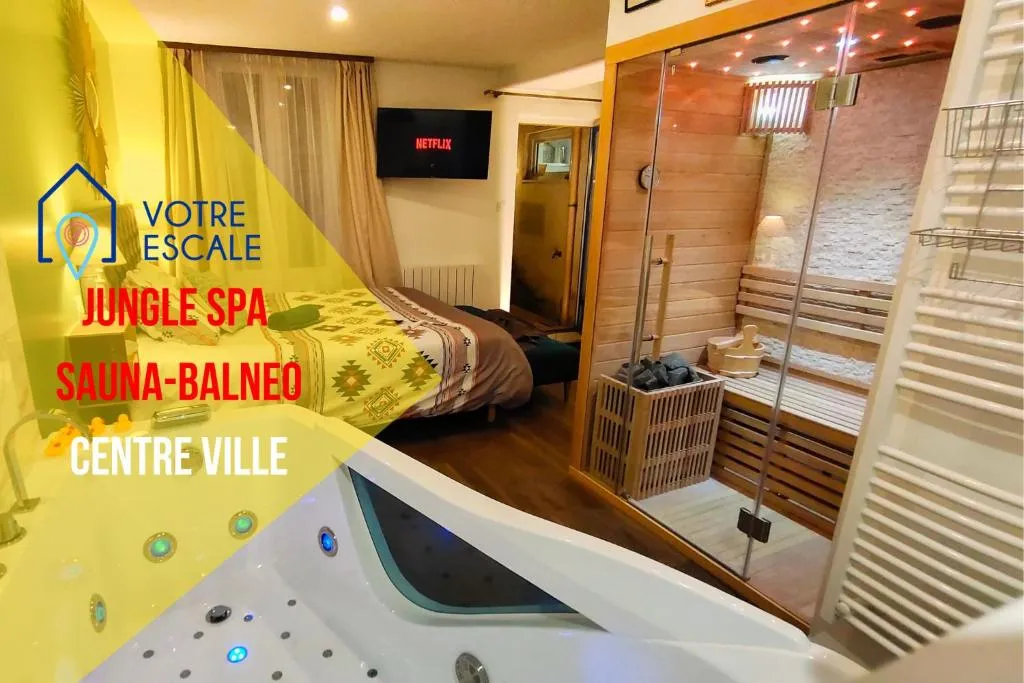 Escale Jungle Niort - Appartement avec sauna et bain à remous (Niort, Deux-Sèvres)
