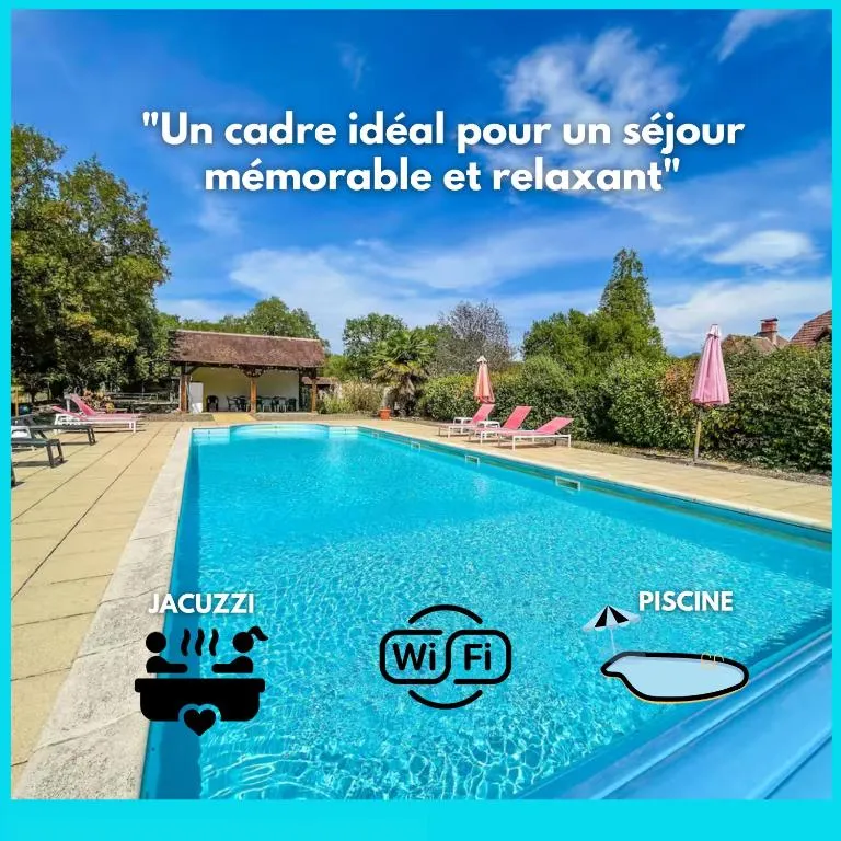 Gîte le Cantou - Deux salles de bains avec bain à remous et piscine (Martel, Lot)
