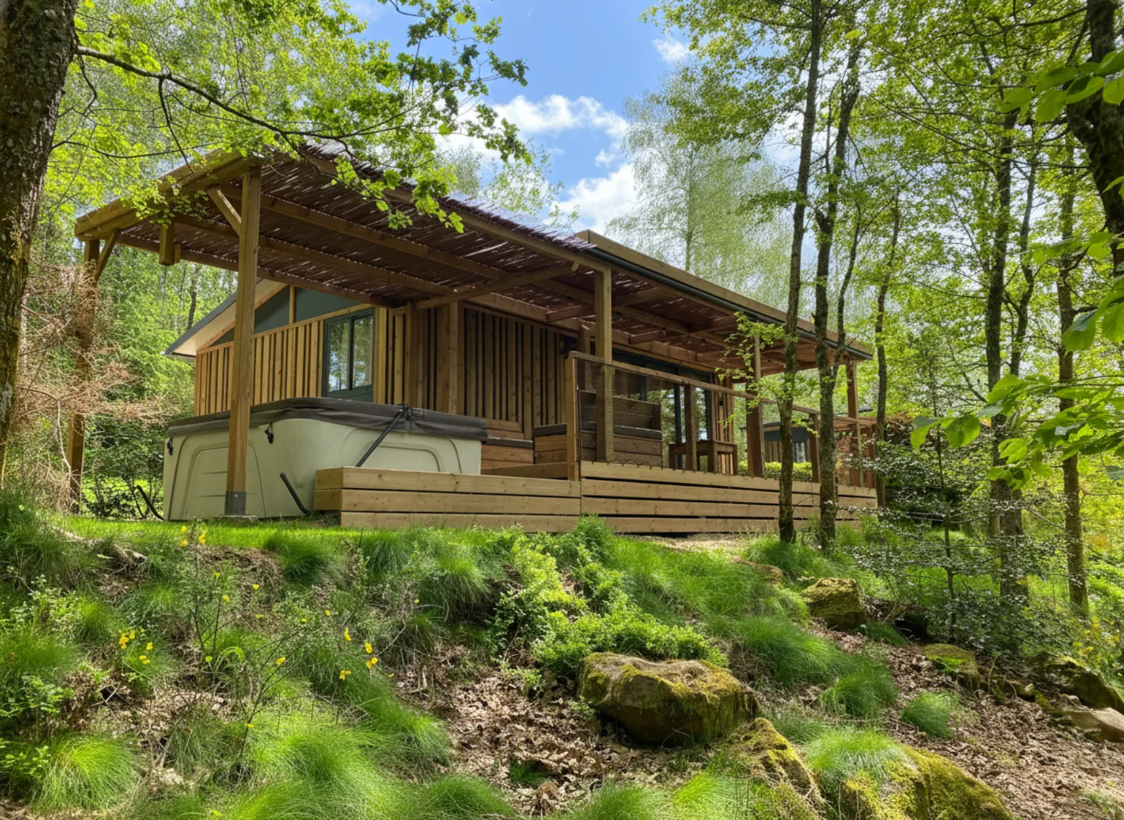 HY Lodge Spa N°3 - Chalet pour 6 personnes avec spa privatif (Anould, Vosges)