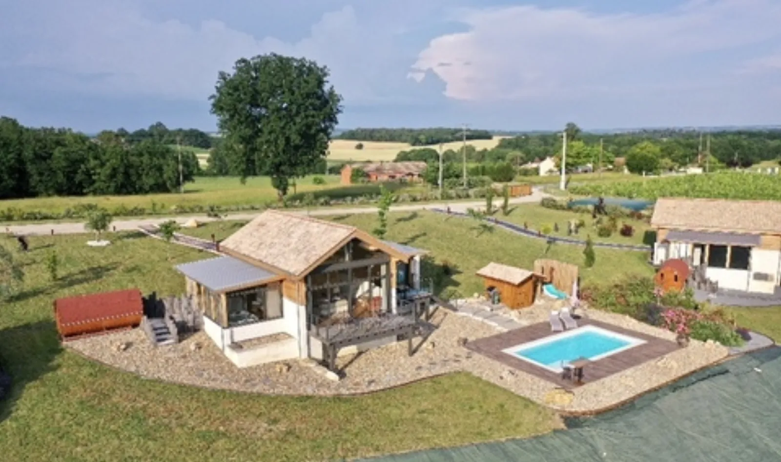 L'Orée du Bois & espace spa privatif, cabane à Eymet - photo 2 sur 12