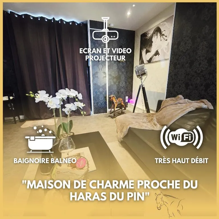 La Parenthèse Normande - Maison balnéo avec vidéoprojecteur (Almenêches, Orne)