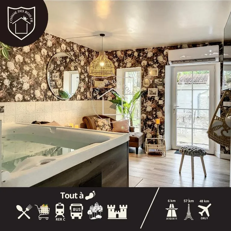 La Romantique des Rois - Villa avec jacuzzi et sauna privés (Dourdan, Essonne)