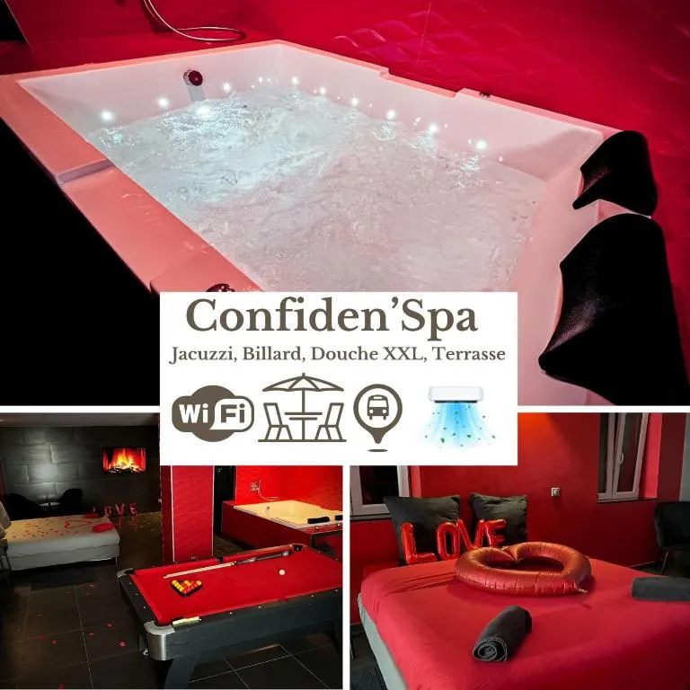 Le Confiden'spa - loft avec jacuzzi, billard et cheminée (Bischheim, Bas-Rhin)