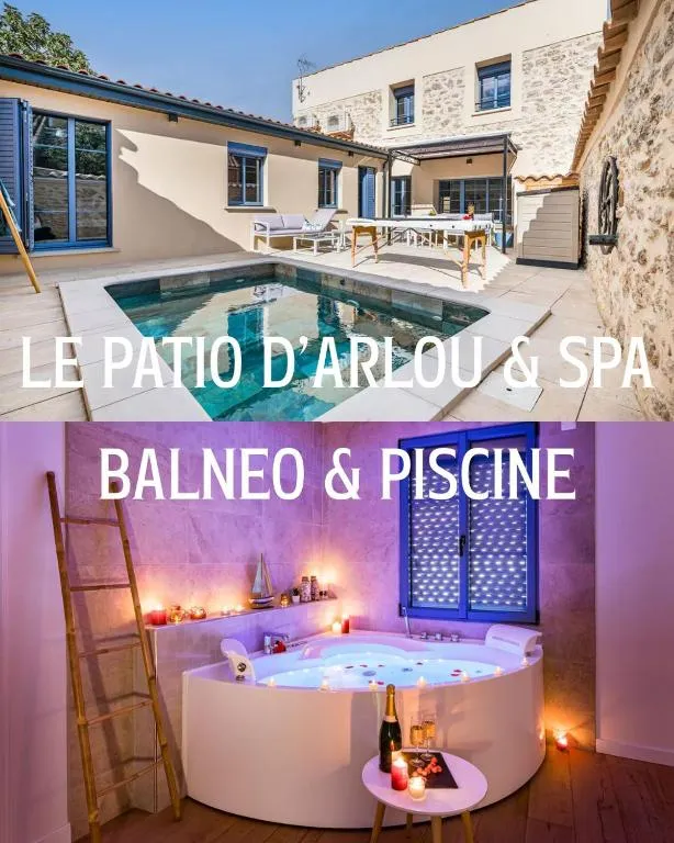 Le Patio d'Arlou - Villa avec piscine privée et bain à remous (Fabrezan, Aude)