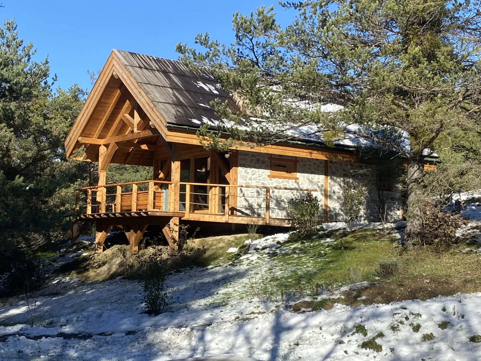Les Chalets de Chanteloube - Chalet écoconçu avec spa privatif face au lac (Chorges, Hautes-Alpes)