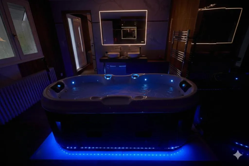 Les Clefs du Paradis - Appartement avec spa et piscine près de Besançon (Montferrand-le-Château, Doubs)