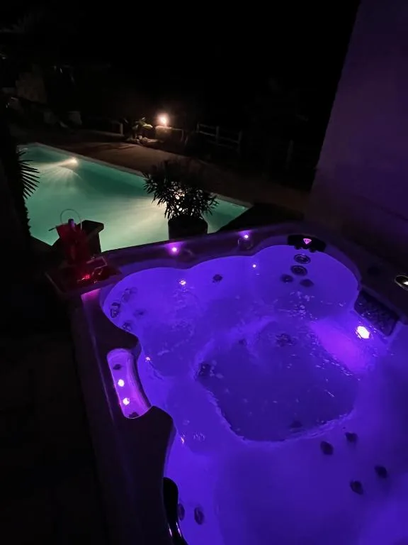 Les Palmiers des Causses - Chambre avec spa privatif et piscine (Saint-Rome-de-Tarn, Aveyron)