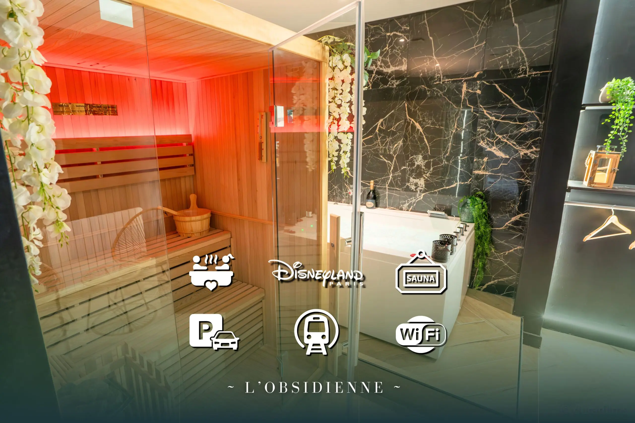 L'Obsidienne - Suite Sauna & Spa (Thorigny-sur-Marne, Seine-et-Marne)