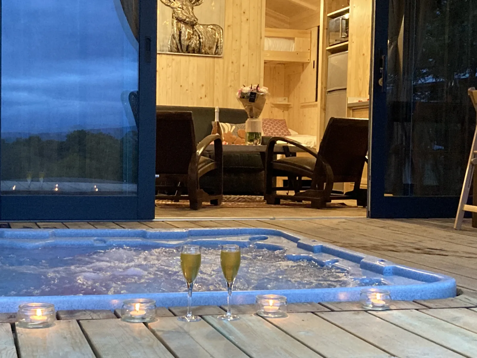Lodge sur pilotis Dame du Château avec jacuzzi privatif, cabane à Villarzel-du-Razès - photo 3 sur 12