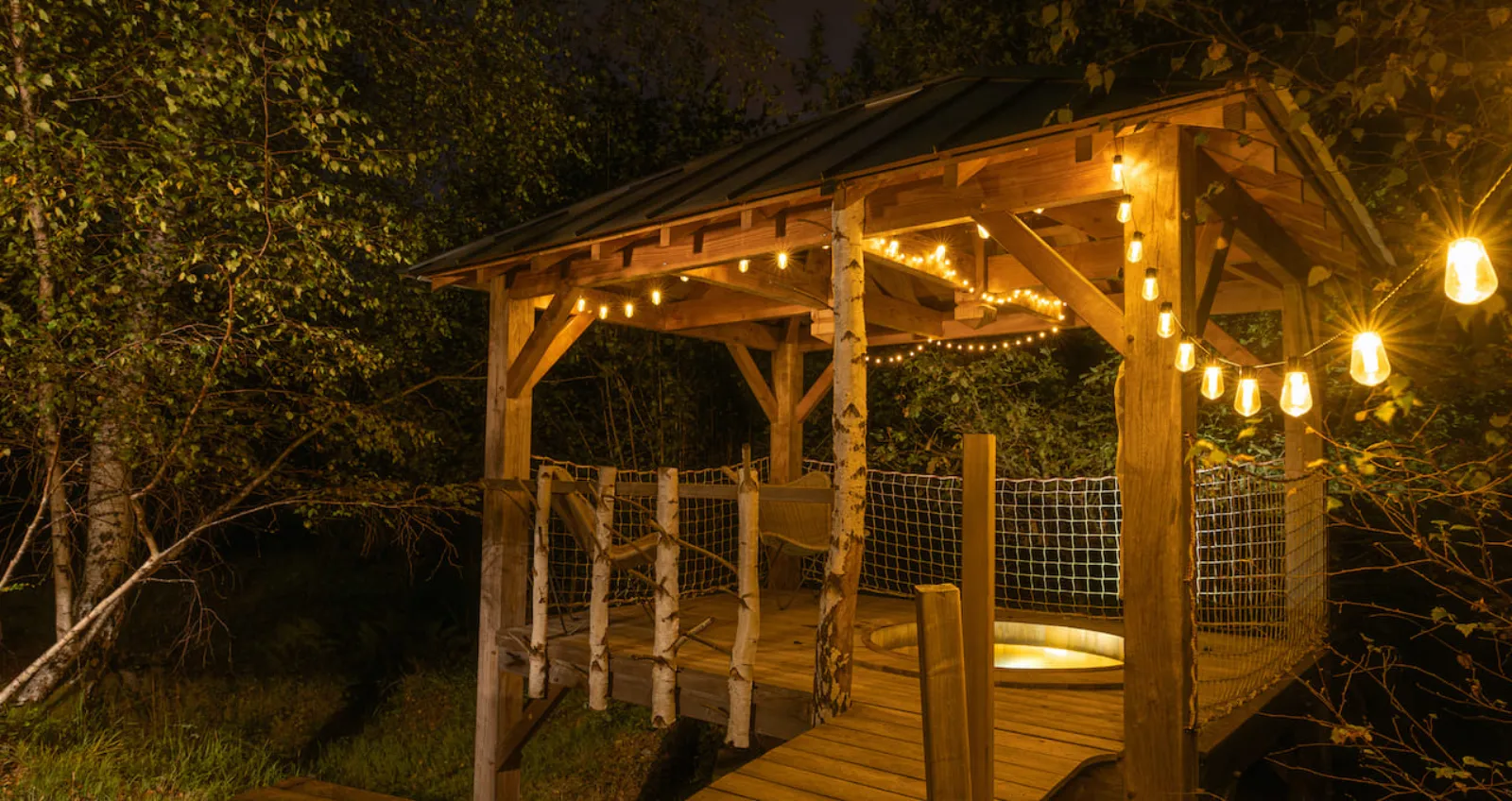 Lodge Spa privatif Quiétude - Écrin d'Auvergne Lodges et Spa (Marchal, Cantal)