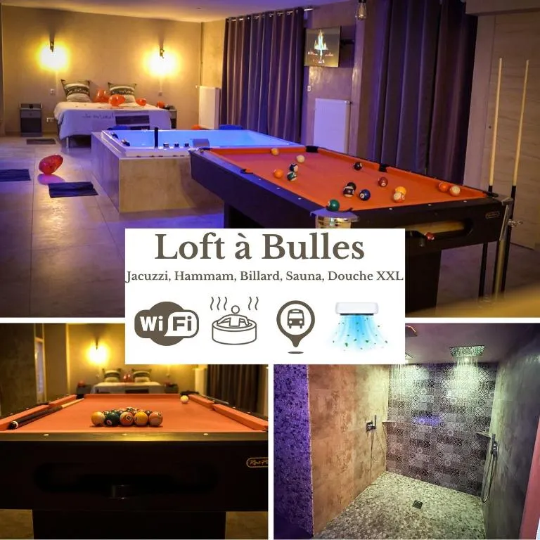 Loft à Bulles - Jacuzzi, hammam et sauna dans 85 m2 (Strasbourg, Bas-Rhin)