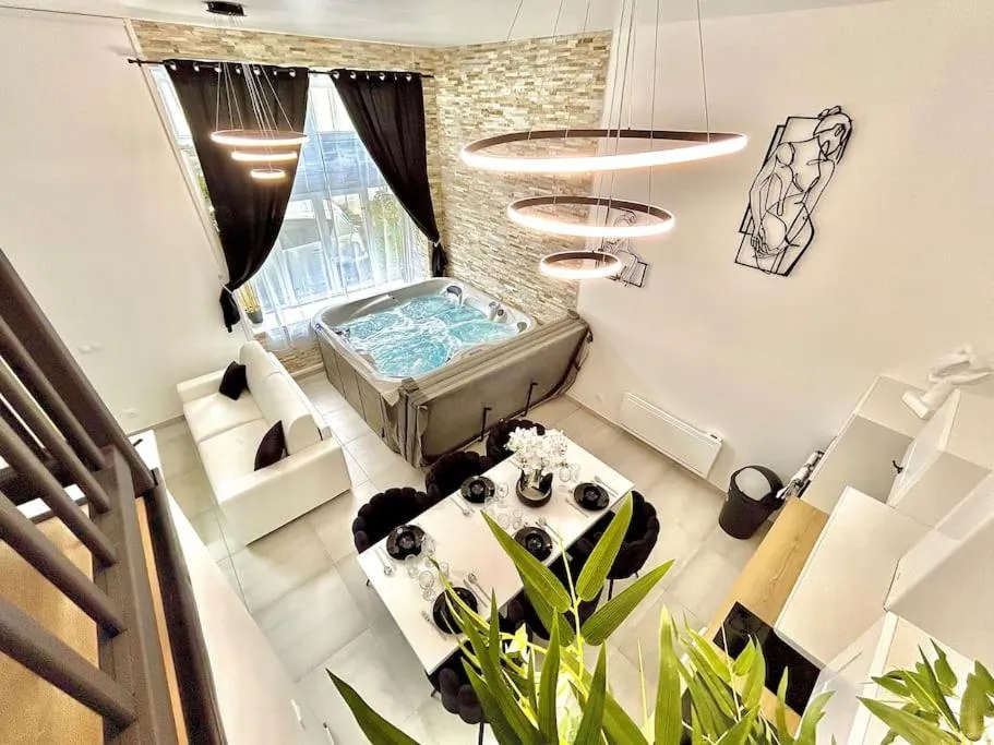 Loft hammam et jacuzzi de Pont-sur-Yonne, gîte avec spa à Pont-sur-Yonne - photo 3 sur 12