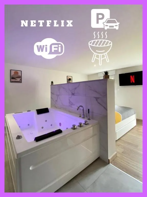 Loft Jardin et Spa - Appartement avec bain à remous près du Puy du Fou (Bressuire, Deux-Sèvres)