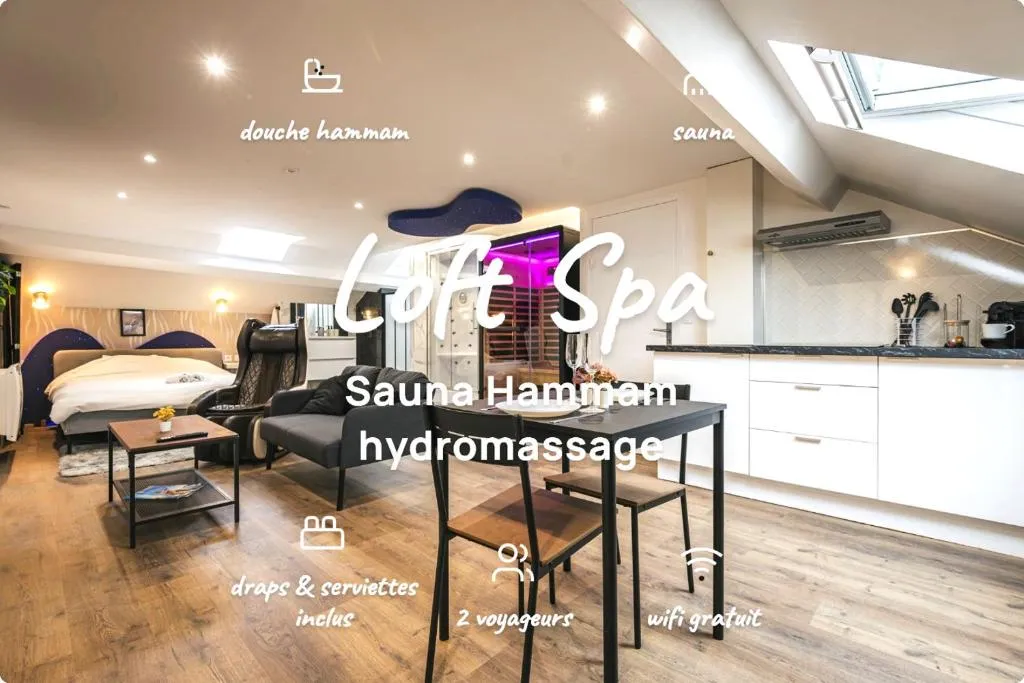 Loft Spa de Reims - loft avec sauna, hammam et hydromassage (Reims, Marne)