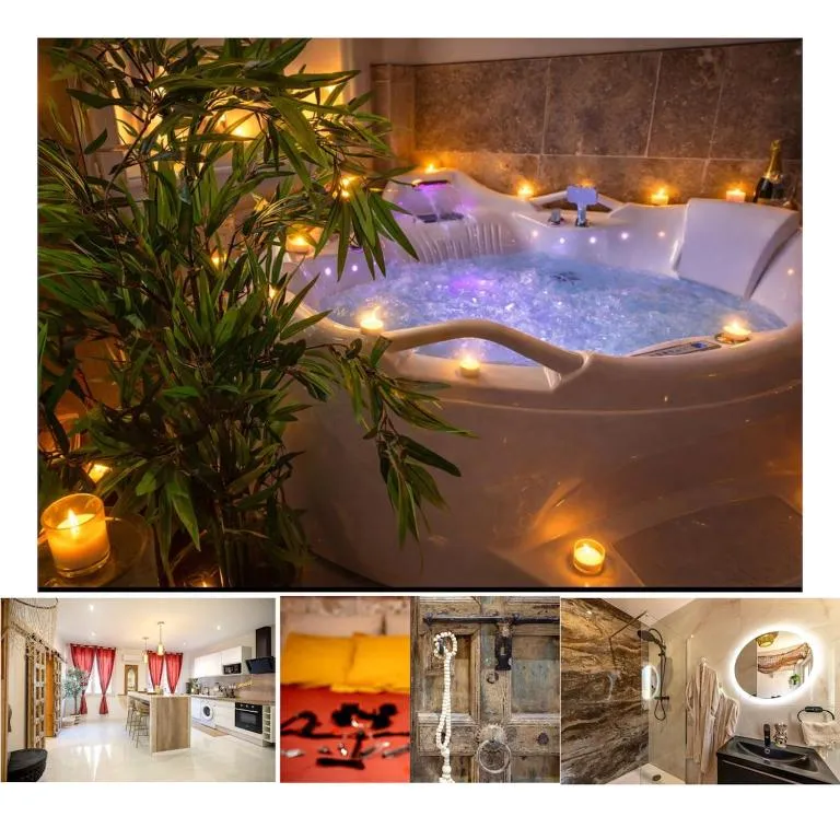 Love Room Bali Perpignan - Jacuzzi et piscine privée dans un décor balinais (Perpignan, Pyrénées-Orientales)