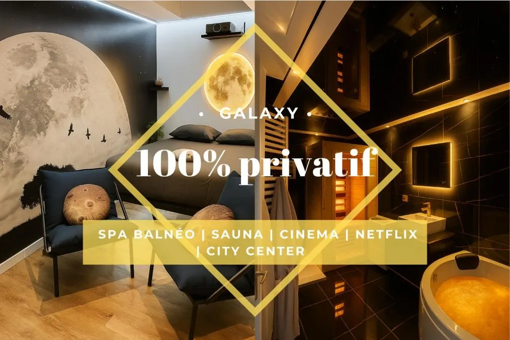 Nuit dans les Étoiles - balnéo et sauna privés en centre-ville (Troyes, Aube)