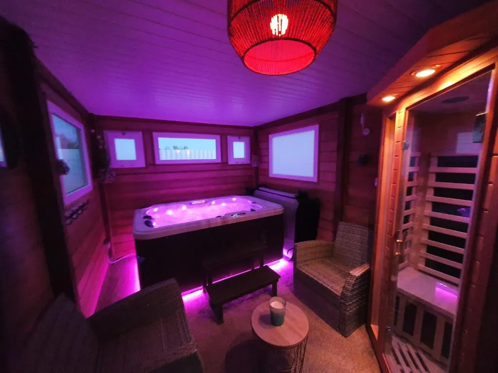 Parenthèse Bien-Être - Sauna et bain à remous dans un appartement avec jardin (Le Pouzin, Ardèche)