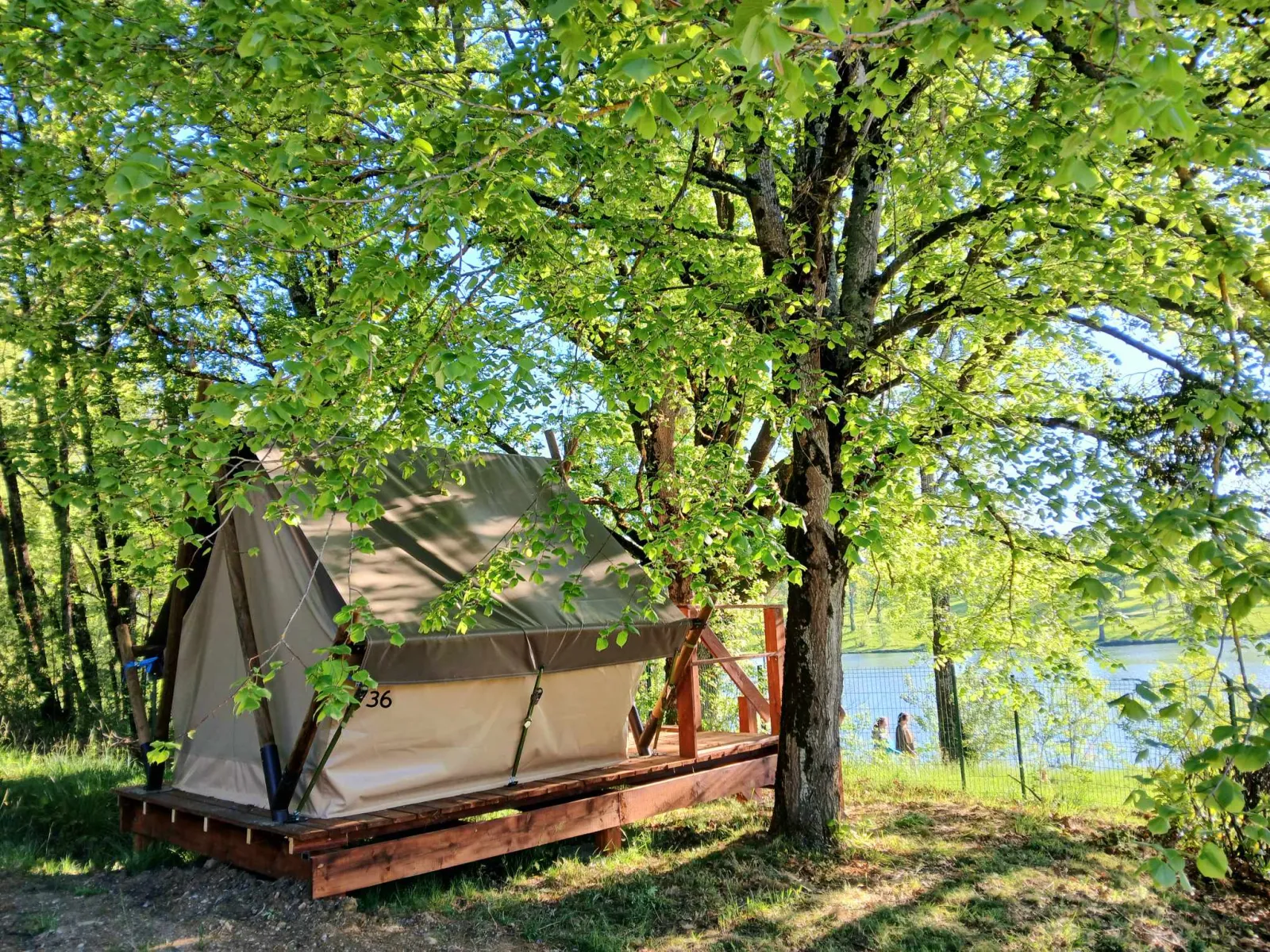 Pilotis du lac avec SPA privatif - Les Auzerals Camping du Lac (Rabastens, Tarn)