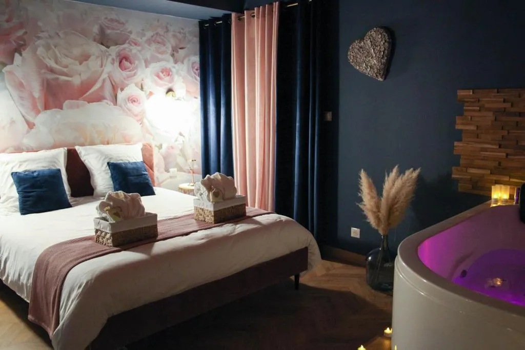 Rose & Blue Spa - Appartement climatisé avec bain à remous (Saint-Martin-en-Bresse, Saône-et-Loire)