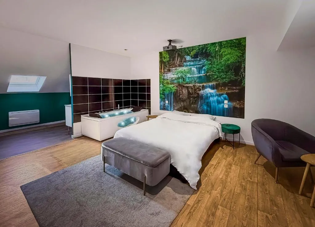 Studio design N3 jacuzzi, gîte avec spa à Roubaix - photo 2 sur 12