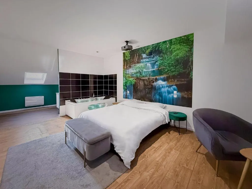 Studio design N3 jacuzzi, gîte avec spa à Roubaix - photo 3 sur 12