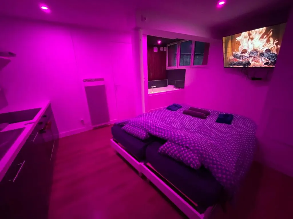 Studio jacuzzi Beauvoisine, gîte avec spa à Rouen - photo 2 sur 12
