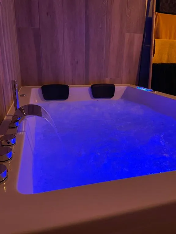 Studio jacuzzi de Sacquenville - Baignoire spa, jardin et barbecue (Sacquenville, Eure)